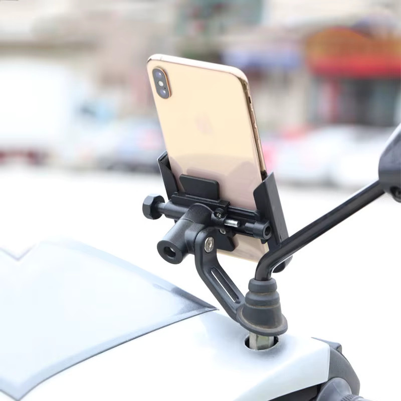 CNC Lenker Handy Halter und GPS Ständer für BMW F900GS (2024) in Schwarz oder Silber - Bild 2