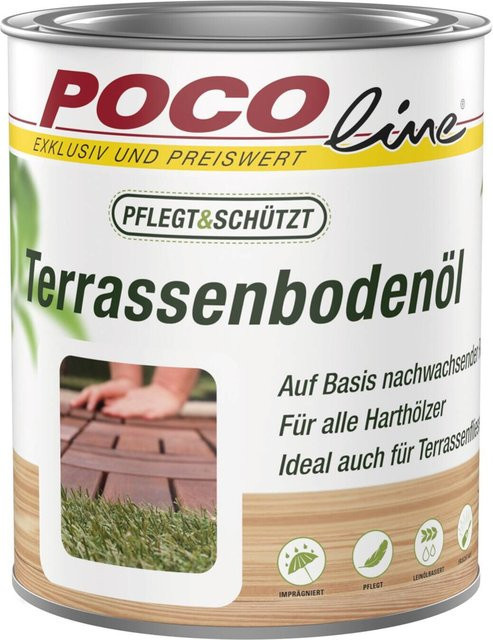 POCOline Holzlasur Lärche in Braun, wasserbasiert, 0,75 l - Bild 1