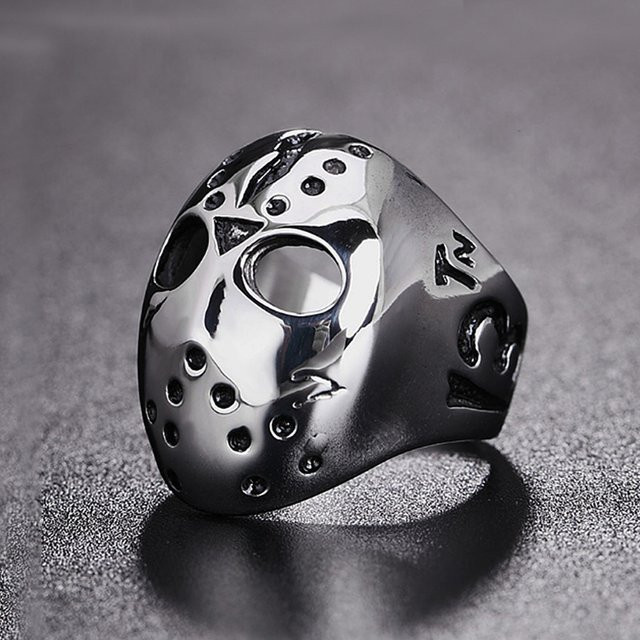 NORTHMAN Ring Jason Maske, Edelstahl, Silber, Herren - Bild 1