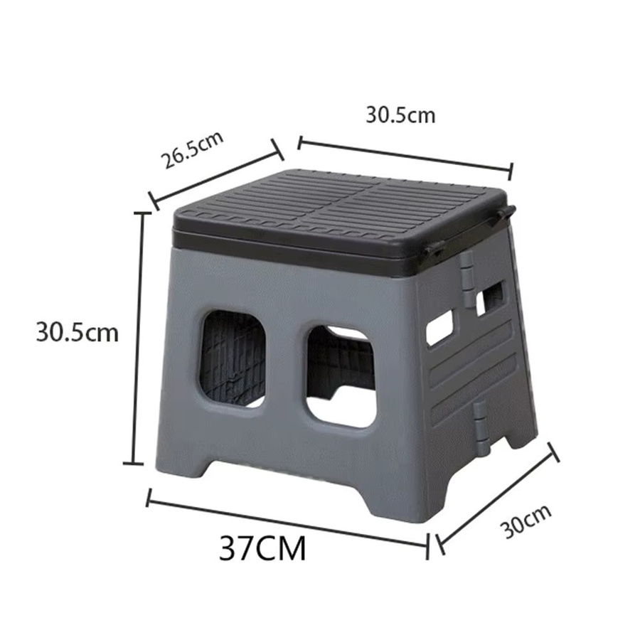 APWIKOGER Tragbarer klappbarer Toilettensitz in Grau für Camping und Outdoor, Multifunktions-Notfalltoilette für Reisen - Bild 5