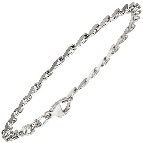 Colfem Armband 925 Sterling Silber, rhodiniert, 21 cm - Bild 1