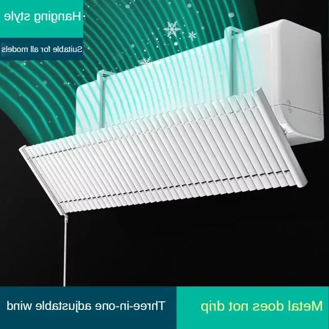 Aluminium Lamellen Klimaanlage Windschutzscheibe als Luftabweiser und Schallwand in Weiß - Bild 1