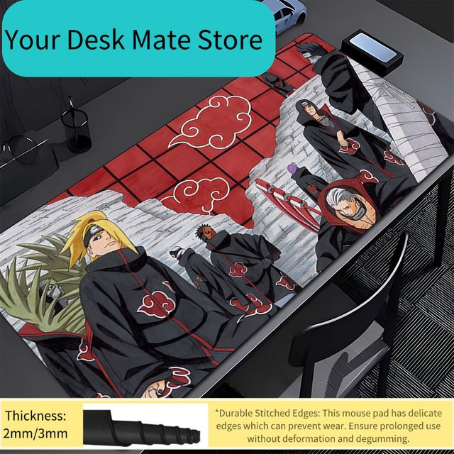 Bandai Naruto Akatsuki XXL-Mauspad für Gamer in Multicolour - Bild 1
