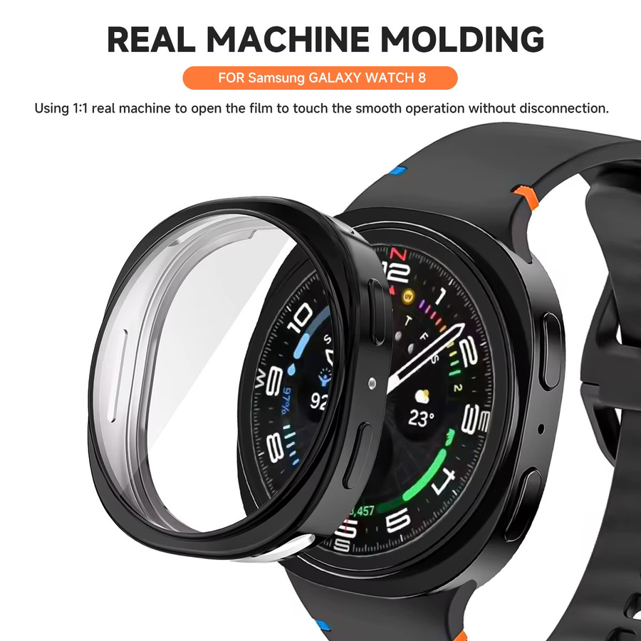 CAOWTAN Schutzhülle für Samsung Galaxy Watch 8, TPU Abdeckung mit Bildschirm Schutz, Unisex - Bild 2