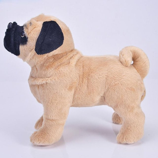 Mops-Hund Stofftier, Plüsch, Braun, ab 0 Jahren - Bild 1