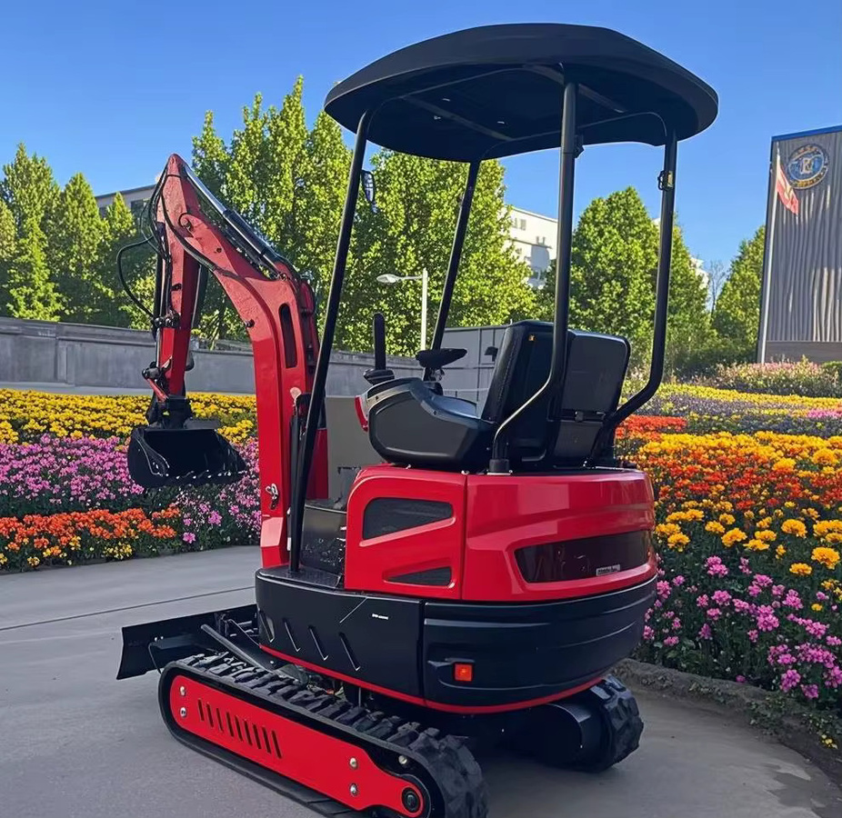nicosail Minibagger als Raupenbagger in Rot - Bild 1