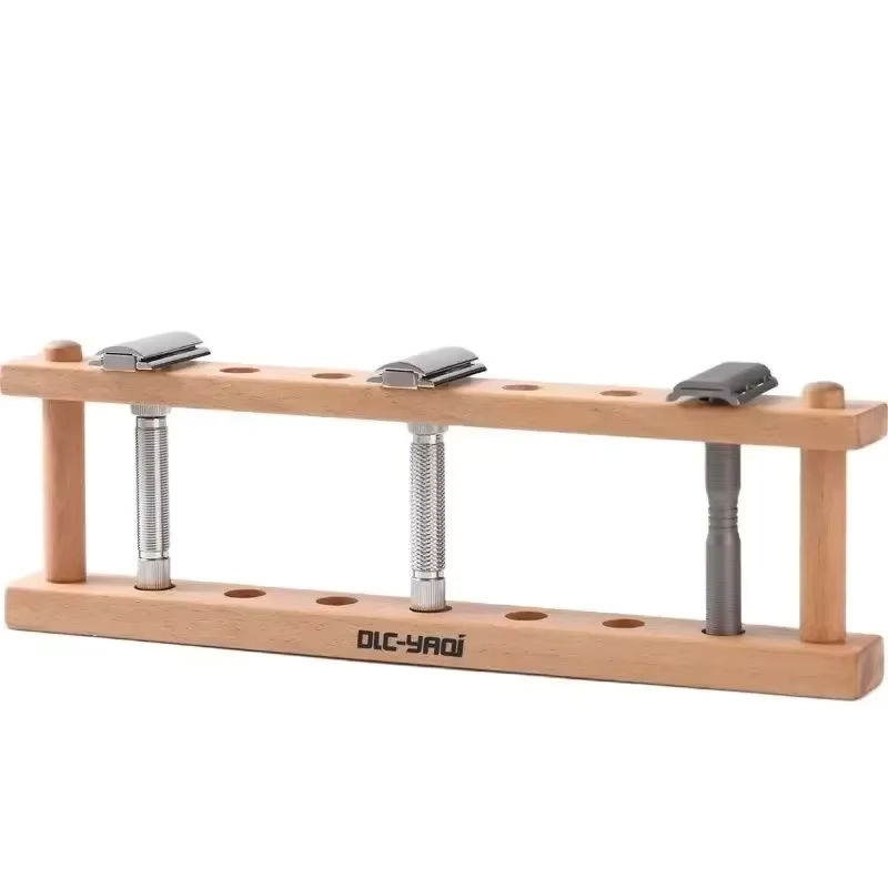 YAQi Rasiererhalter aus Buchenholz, braun - Bild 6