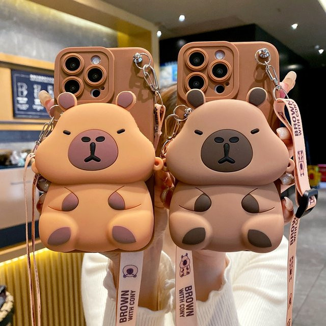 MOQINO Brieftaschen-Hülle mit Seil für Samsung Galaxy A16 A06 A26 A56 A04E A05 A05s A15 A25 A35 A55 in Braun - Bild 1