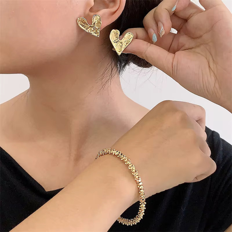 ZAKOL Ohrstecker Herz, Gold, Damen - Bild 3
