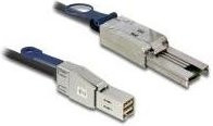 DeLOCK Externes SAS-Kabel 6Gbit/s, 36-polig 4x Mini SAS HD SFF-8644 auf 4x Shielded Mini MultiLane SAS SFF-8088, Farbe Silber, Länge: 1 m - Bild 1
