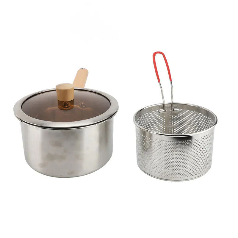 CosyHome Mehrzwecktopf aus Edelstahl mit Deckel und Korb, Grau, 2,5 l - Bild 6