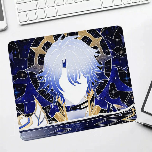 Riccu Gaming-Mauspad Firefly Silver Wolf LV.999 Cyrene Honkai Star Rail in Silver und Multicolour - Bild 1