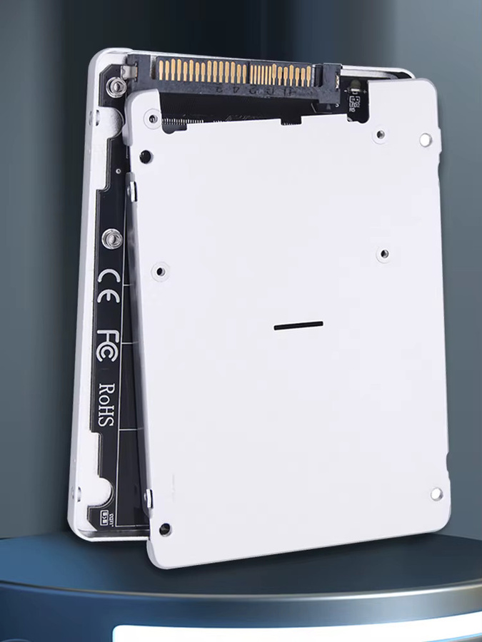 ALLOET M.2 NVMe zu U.2 Adapterkarte mit Gehäuse für NGFF SATA und NVMe SSDs, SFF-8639 Anschluss - Bild 4
