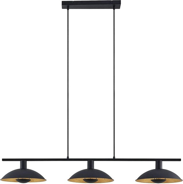Lindby Pendelleuchte Narisara 3-flammig in Schwarz aus Metall mit E14 Fassung für Wohnzimmer und Esszimmer - Bild 1