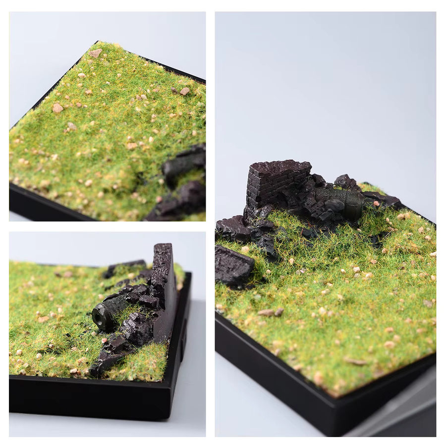 MAK Quadratische Szenenplattform für Meer, Wildnis, Schnee, Autobahn, Straße, 1:87 (Spur H0), Modell-Ornament - Bild 3