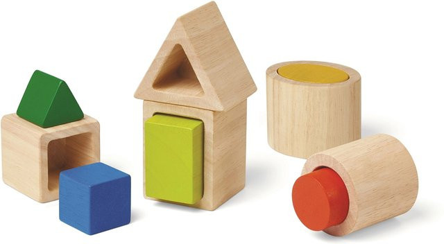 Plantoys Formenboxen, Holz, Bunt / Mehrfarbig, ab 2 Jahre - Bild 1