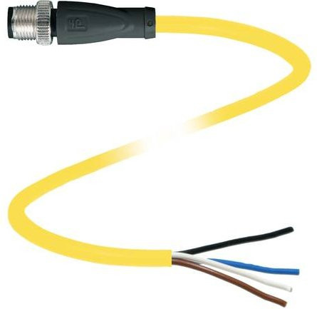 Pepperl+Fuchs 456420 Sensor-Aktor-Steckverbinder konfektioniert gelb 4-polig 5m - Bild 1