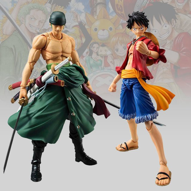 Bandai One Piece Roronoa Zoro Luffy, Actionfigur, 18cm, bewegliches Modell - Bild 1