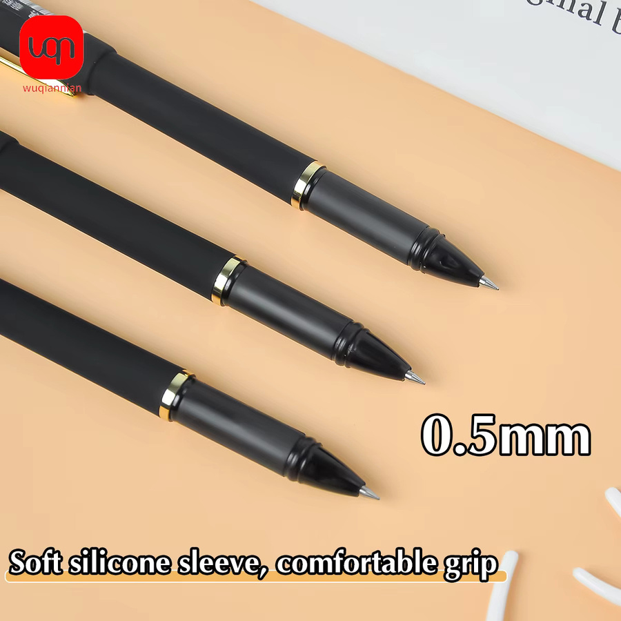 WQN Gelstift mit schwarzer Tinte und 0,5 mm Spitze für flüssiges Schreiben - Bild 3