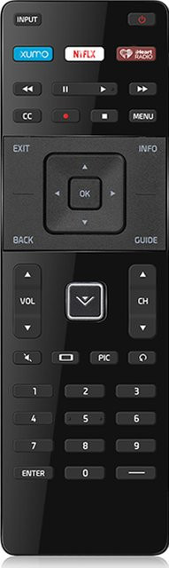 Vizio Ersatz-Fernbedienung für Smart TV D-Serie und E-Serie, kompatibel mit LED HDTV 4K UHD TV HDR, Schwarz - Bild 1