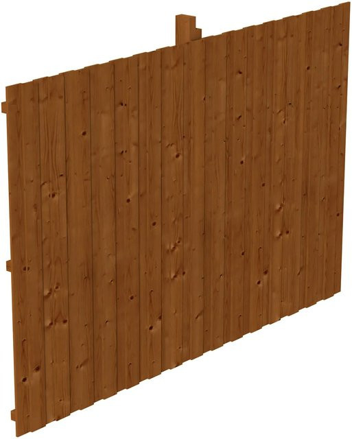 Skan Holz Rückwand Deckelschalung aus Fichte in Nussbaum, B/H: 341 x 220 cm - Bild 1