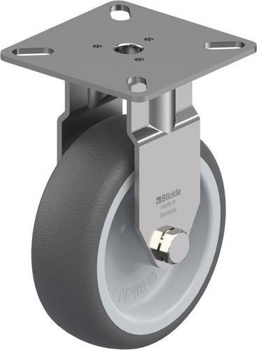 Blickle Bockrolle BPXA-PATH 75G aus Edelstahl in Grau mit 75 mm Rad-Durchmesser und 75 kg Tragfähigkeit - Bild 1