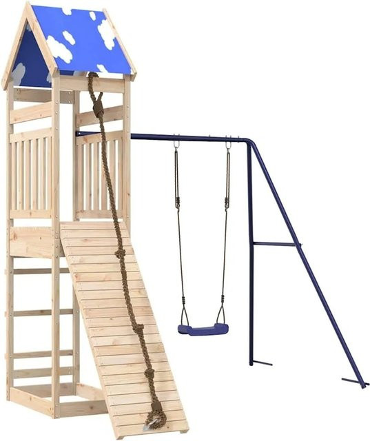 vidaXL Spielturm aus Massivholz Kiefer 3279028 - Bild 1