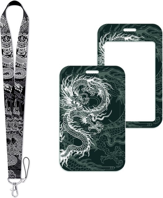 Dark Dragon Lanyard Umhängeband, black, Unisex - Bild 1