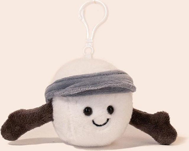 Jellyc Schlüsselanhänger Plüsch Sporttier, Golf, gray, Unisex - Bild 1
