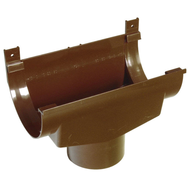 Rinnenablauf 125/90 mm für 125 mm Kunststoff Dachrinne von Friedrich von Lien AG aus PVC - Bild 1