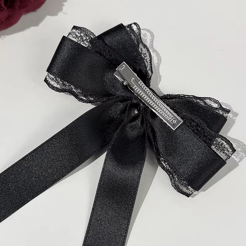 Sommer6 Haarspange, schwarze Schleife, Lolita-Stil - Bild 4