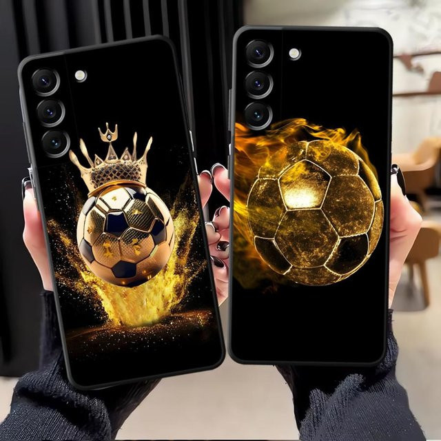 Handyhülle mit Fußball-Design für Samsung Galaxy A-Serie (A12, A13, A15, A16, A17, A23, A25, A36, A37, A41, A50, A51, A52, A53, A55, A57, A70, A73, A05, A06) - Bild 1