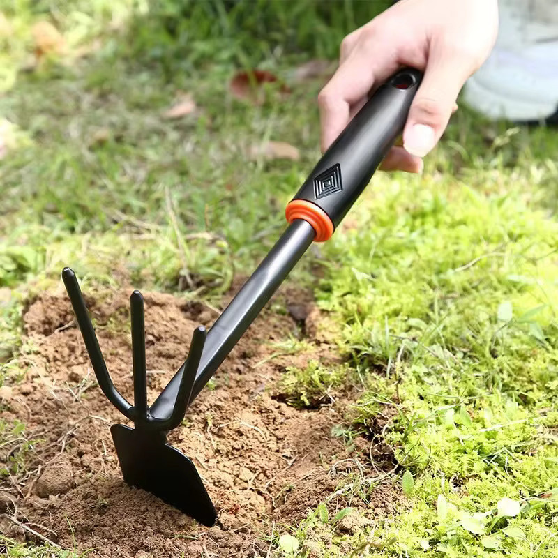 Gartenpflanzwerkzeug Set mit kleiner Schaufel zum Pflanzen und Graben in Grün und Schwarz - Bild 4