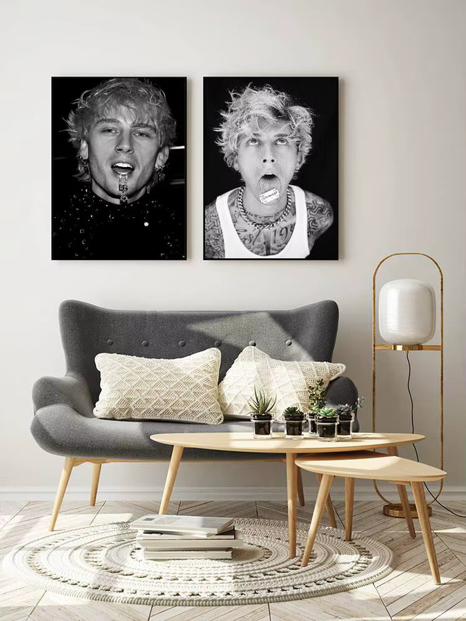 MGK Machine Gun Kelly Poster Aufkleber wasserfeste Wandkunst für Wohnzimmer und Schlafzimmer - Bild 7