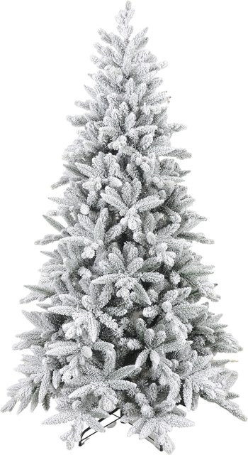 HOMCOM Künstlicher Weihnachtsbaum mit Kunstschnee in Grün, Höhe: 180 cm - Bild 1