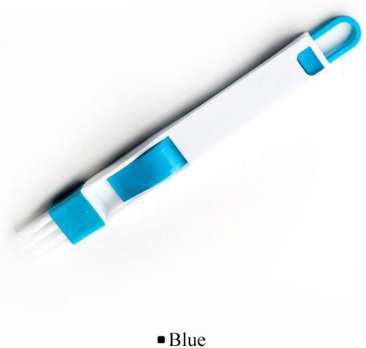 Reinigungsbürste von HaiKouLiJinHaiKeJiYouXianGongSi für Fensternuten und Tastaturen in Blau - Bild 1