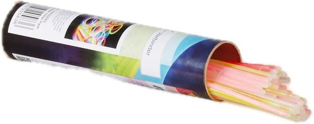 Relaxdays Knicklichter aus PVC in Bunt mit Verbindern, 100 Stück, B/D: 20 x 0,5 cm - Bild 1