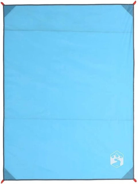 vidaXL Picknickdecke mit Heringen in Blau, B/B: 205 x 155 cm - Bild 1