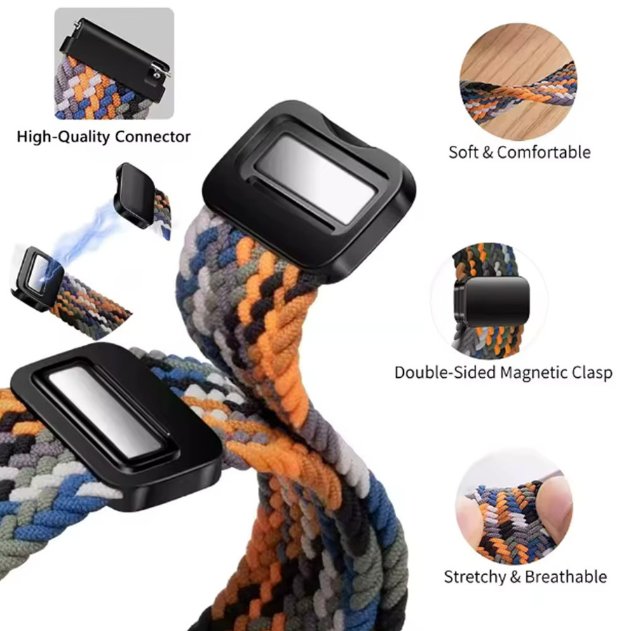 Huawei Uhrenarmband, Textil/NATO, Nylon-Magnetschnalle, multicolour - Bild 5