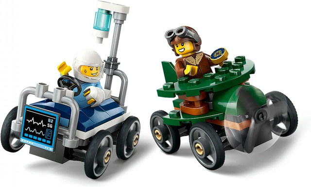 Lego Flugzeug und Krankenhausbett Set multicolor 5+ - Bild 1