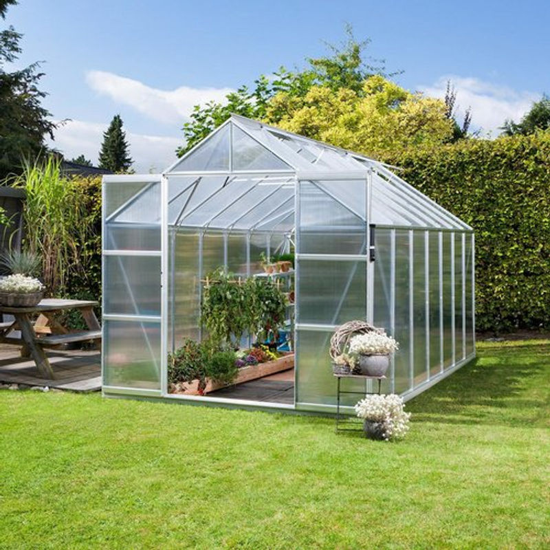 Vitavia Gewächshaus Uranus 11500 aus Aluminium in Silber mit Polycarbonat-Verglasung und 11,5 m² Fläche - Bild 5