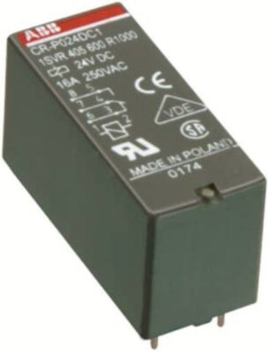 ABB CR-P048AC1 Interfacerelais in Grau mit 16A Schaltstrom und 1 Wechsler - Bild 1