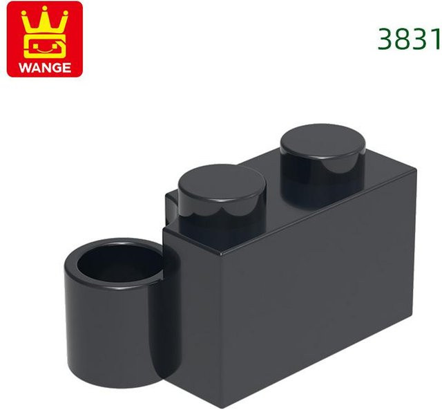 LEGO 3831 Scharnier 1x2 Unterteil, Bausteine, 122-teiliges Set - Bild 1