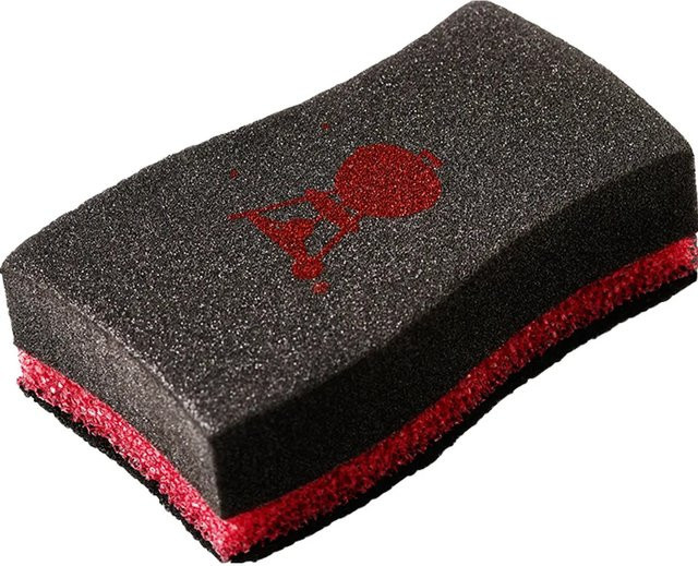 Weber Reinigungsschwamm aus Polyester, 2 Stück, schwarz und rot - Bild 1