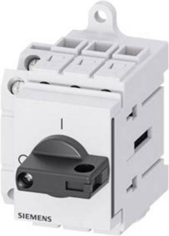 Siemens Lasttrennschalter Schwarz 3polig 32A 1 Schließer 1 Öffner 16mm² 690 V/AC 3LD32301TK11 - Bild 1