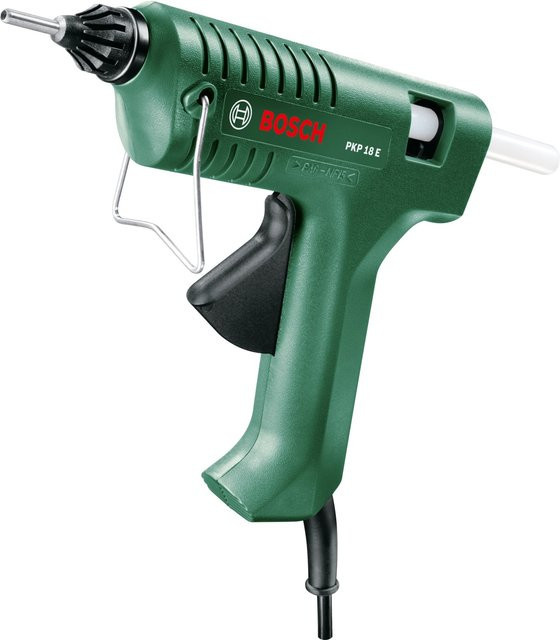 Bosch Heißklebepistole PKP 18 E in Grün mit 200 W und 11 mm Klebestab-Durchmesser - Bild 1
