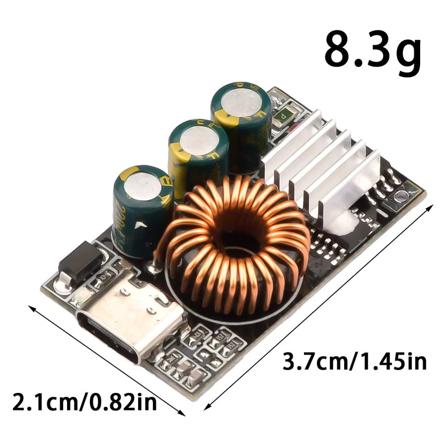 Gaqqee Schnelllademodul Buck-Konverter mit USB-C und USB für DC 10-30V, unterstützt PD3.0, QC3.0, PPS, FCP und AFC - Bild 2