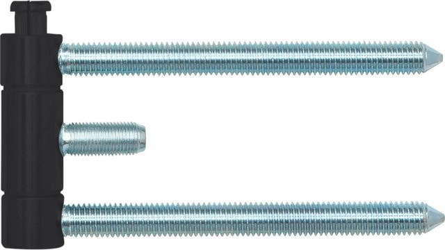 SFS Stahlzargenband Türband 3-teilig Brandschutztauglich aus Stahl in Schwarz, Breite: 1,8 cm, Höhe: 6,1 cm, Tiefe: 1,8 cm - Bild 1