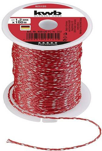 Kwb Maurerschnur 1,2 mm Rot, 100 m, Kunststoffbeschichtet - Bild 1