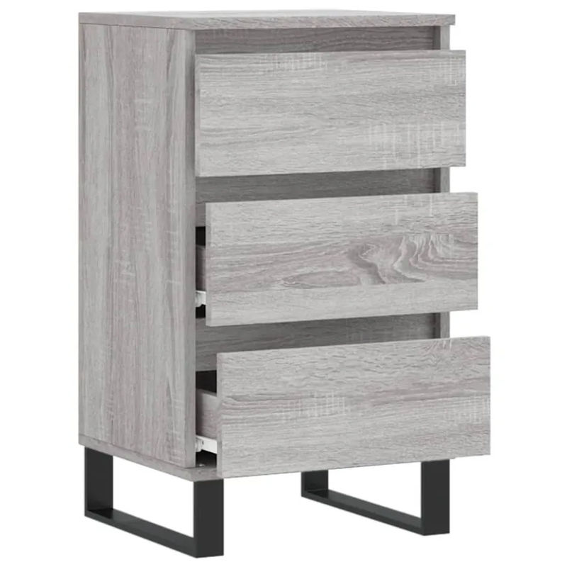 Vidaxl Kommode Modern in Grau aus Holzwerkstoff und Metall, B/T/H: 40 x 35 x 70 cm - Bild 6
